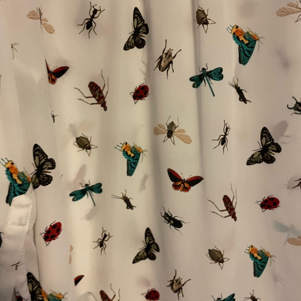 Kismet Multicolor Insect Pattern Blouse - Picture 6 of 9